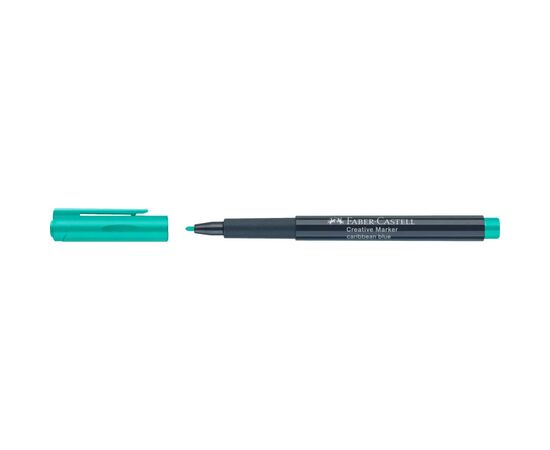 Маркер Faber-Castell для декора Creative Marker Caribbean Blue, M (1,5мм), цвет бирюзовый (32686), изображение 4