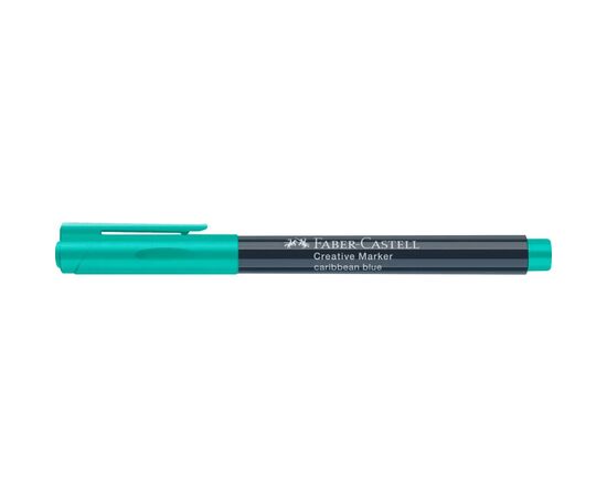 Маркер Faber-Castell для декора Creative Marker Caribbean Blue, M (1,5мм), цвет бирюзовый (32686), изображение 5
