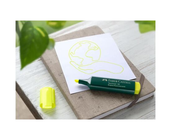 Маркер Faber-Castell текстовый Textliner 48 Superfluorescent цвет желтый 2 шт в блистере (33021), изображение 6