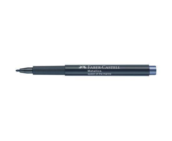 Маркер Faber-Castell металлик для декора Metallics Marker Date with violet, M (1,5 мм), цвет синий (32021), изображение 3