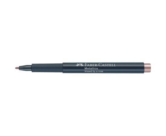 Маркер Faber-Castell металлик для декора Metallics Marker Kissed by a rose, M (1,5 мм), цвет розовый (32024), изображение 3
