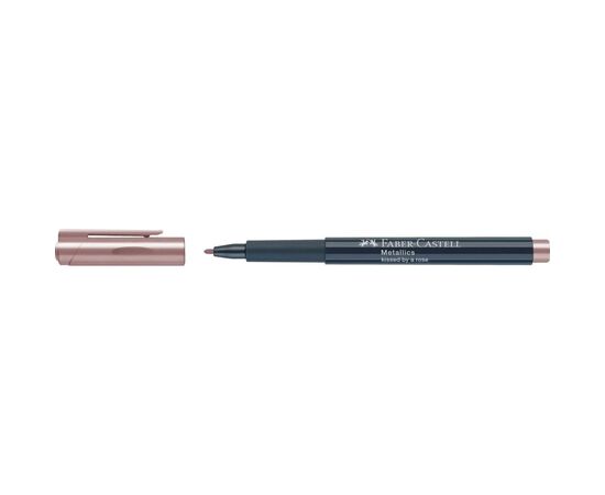 Маркер Faber-Castell металлик для декора Metallics Marker Kissed by a rose, M (1,5 мм), цвет розовый (32024), изображение 4