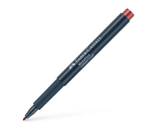 Маркер Faber-Castell металлик для декора Metallics Marker Crimson Crush, M (1,5 мм), цвет красный (32025), изображение 2