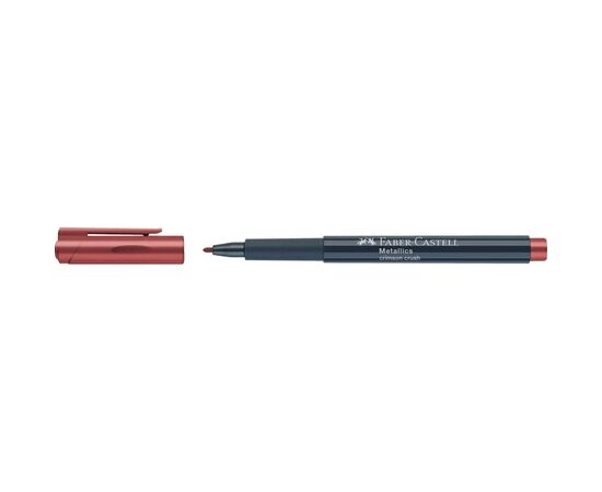 Маркер Faber-Castell металлик для декора Metallics Marker Crimson Crush, M (1,5 мм), цвет красный (32025), изображение 4