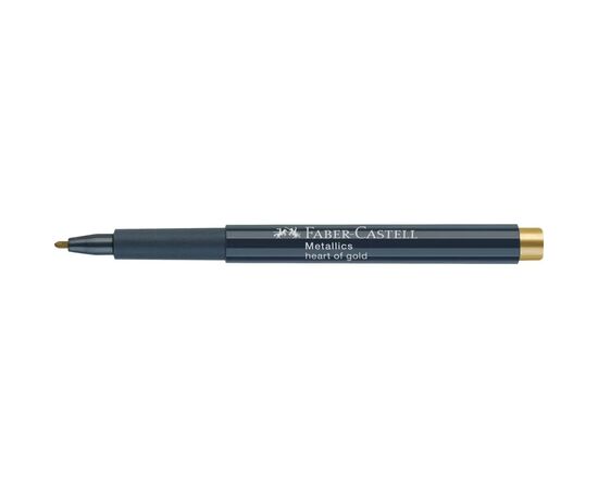 Маркер Faber-Castell металлик для декора Metallics Marker Heart of gold, M (1,5 мм) (30346), изображение 3