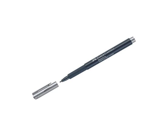 Маркер Faber-Castell металлик для декора Metallics Marker Nothing else metals, M (1,5 мм), цвет серебро (30347)
