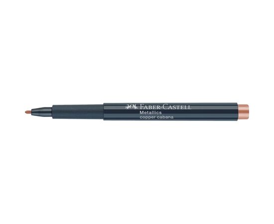 Маркер Faber-Castell металлик для декора Metallics Marker Copper cabana, M (1,5 мм), цвет медный (30348), изображение 3