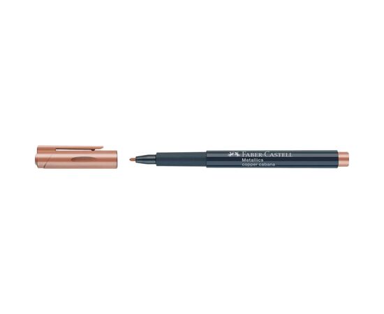 Маркер Faber-Castell металлик для декора Metallics Marker Copper cabana, M (1,5 мм), цвет медный (30348), изображение 4