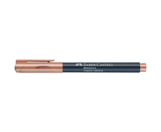 Маркер Faber-Castell металлик для декора Metallics Marker Copper cabana, M (1,5 мм), цвет медный (30348), изображение 5
