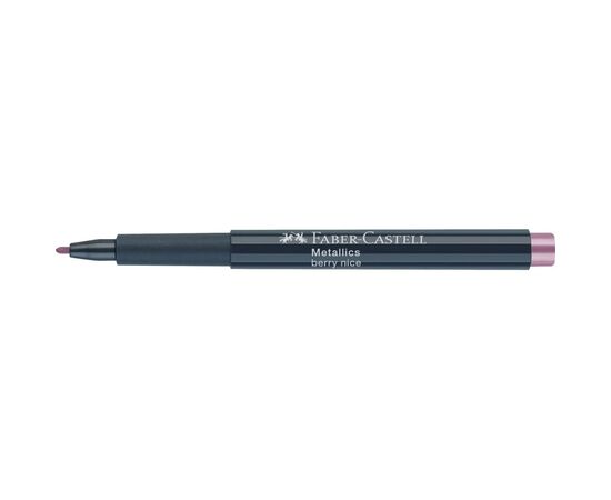 Маркер Faber-Castell металлик для декора Metallics Marker Berry nice, M (1,5 мм), цвет малиновый (30349), изображение 3