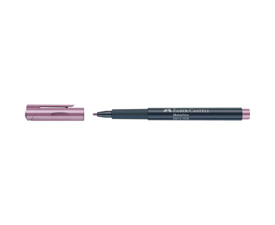 Маркер Faber-Castell металлик для декора Metallics Marker Berry nice, M (1,5 мм), цвет малиновый (30349), изображение 4