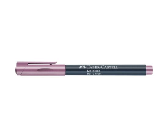 Маркер Faber-Castell металлик для декора Metallics Marker Berry nice, M (1,5 мм), цвет малиновый (30349), изображение 5