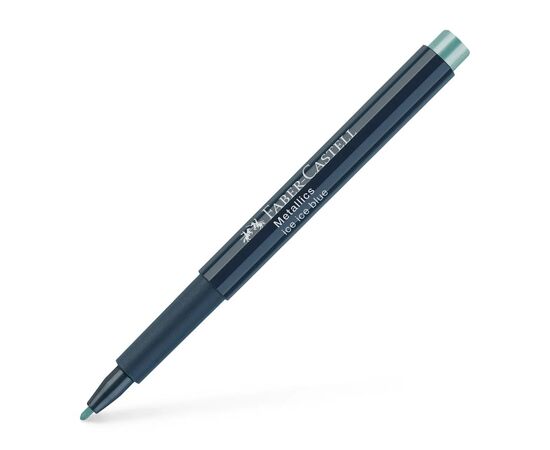 Маркер Faber-Castell металлик для декора Metallics Marker Ice ice blue, M (1,5 мм), цвет голубой (30350), изображение 2