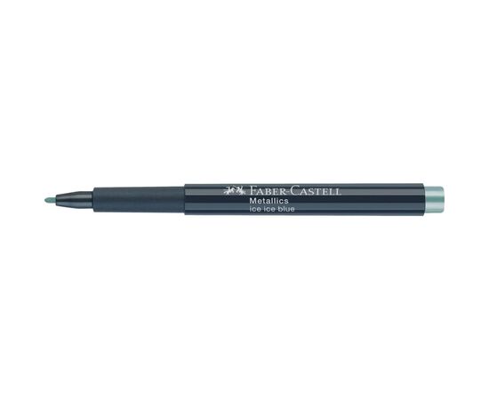 Маркер Faber-Castell металлик для декора Metallics Marker Ice ice blue, M (1,5 мм), цвет голубой (30350), изображение 3