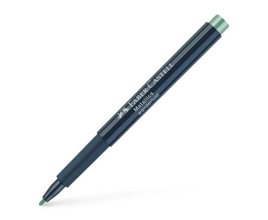 Маркер Faber-Castell металлик для декора Metallics Marker Wanderlust, M (1,5 мм), цвет зеленый (30351), изображение 2