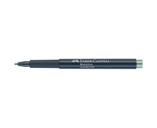 Маркер Faber-Castell металлик для декора Metallics Marker Wanderlust, M (1,5 мм), цвет зеленый (30351), изображение 3