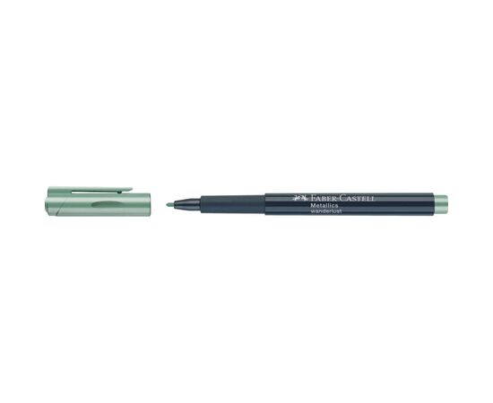 Маркер Faber-Castell металлик для декора Metallics Marker Wanderlust, M (1,5 мм), цвет зеленый (30351), изображение 4