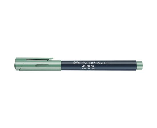 Маркер Faber-Castell металлик для декора Metallics Marker Wanderlust, M (1,5 мм), цвет зеленый (30351), изображение 5
