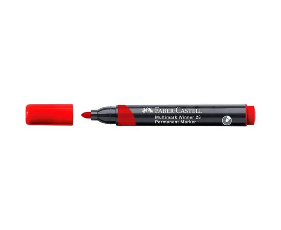 Маркер Faber-Castell перманентный Multimark Winner 23, цвет красный (32837), изображение 3