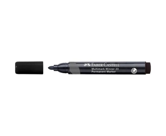 Маркер Faber-Castell перманентный Multimark Winner 23, цвет черный (32839), изображение 2