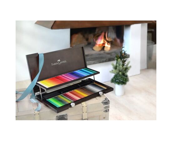 Карандаши цветные Faber-Castell Albrecht Drer акварельні, 120 кольорів, в дерев'яному пеналі (117513) (22239), изображение 3