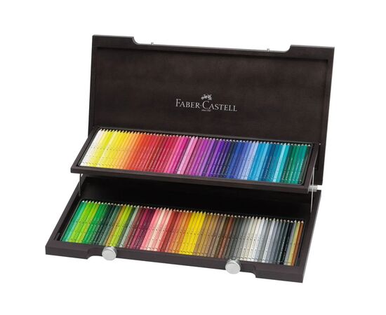 Карандаши цветные Faber-Castell Albrecht Drer акварельні, 120 кольорів, в дерев'яному пеналі (117513) (22239)