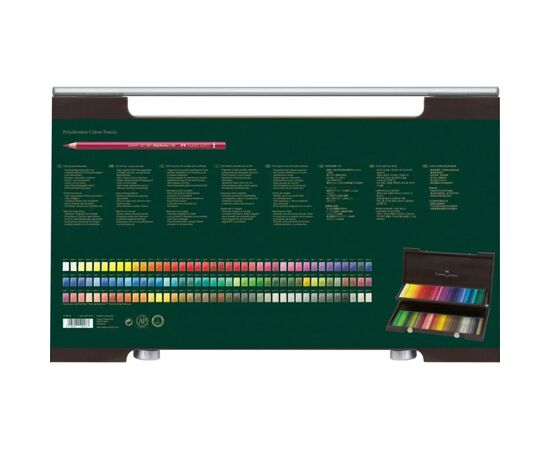 Карандаши цветные Faber-Castell POLYCHROMOS художні 120 колорів у дерев'яному пеналі (110013) (22231), изображение 2