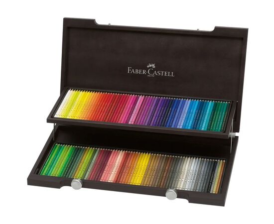 Карандаши цветные Faber-Castell POLYCHROMOS художні 120 колорів у дерев'яному пеналі (110013) (22231), изображение 4