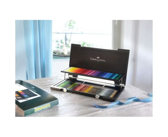 Карандаши цветные Faber-Castell POLYCHROMOS художні 120 колорів у дерев'яному пеналі (110013) (22231), изображение 5