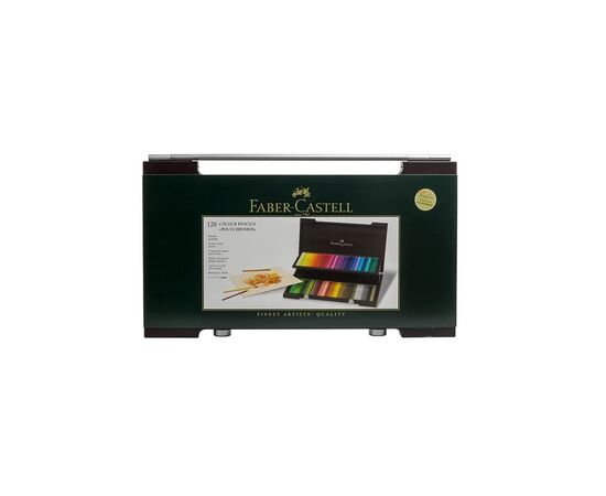 Карандаши цветные Faber-Castell POLYCHROMOS художні 120 колорів у дерев'яному пеналі (110013) (22231)