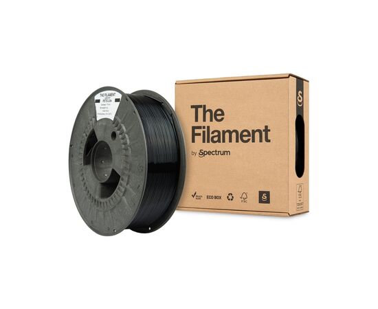 Пластик для 3D-принтера The Filament PETG Lite 1.75mm BLACK 1kg (TF-24245), изображение 3