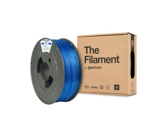 Пластик для 3D-принтера The Filament PETG 1.75mm TRANSPARENT BLUE 1kg (TF-24027), зображення 3