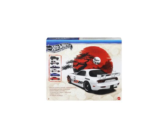 Масштабная модель автомобиля Hot Wheels Набор автомобилей Silver series Дорогами Японии (JLB23), изображение 2