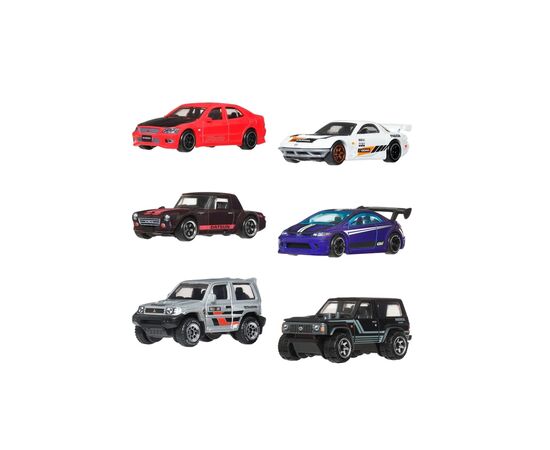 Масштабная модель автомобиля Hot Wheels Набор автомобилей Silver series Дорогами Японии (JLB23)