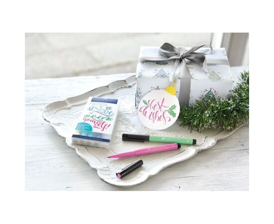 Лайнер Faber-Castell набор ручек капиллярных PITT Artist Pens Hand Lettering Set (пастельные оттенки) 6 шт (27371), изображение 5