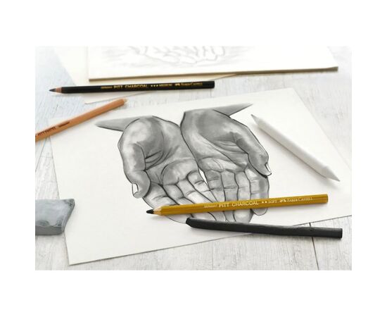 Художественный набор Faber-Castell Charcoal Sketch set для скетчів Вугілля, 7 предметів (27304), изображение 6