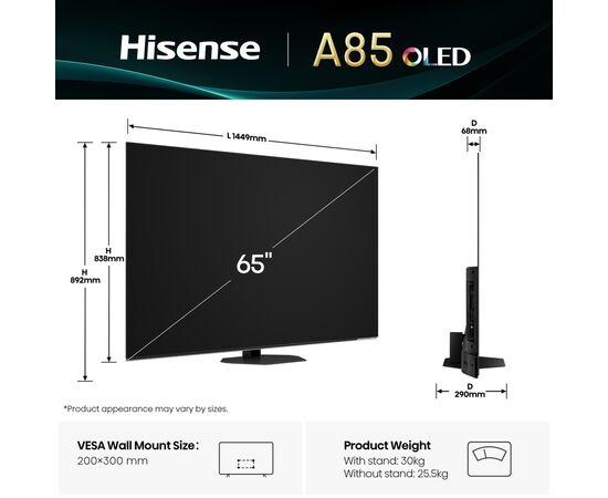 Телевизор Hisense 65A85Q, изображение 7