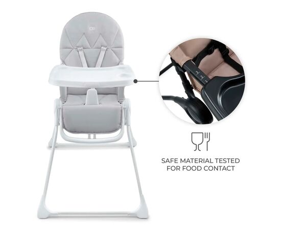 Стульчик для кормления Kinderkraft Binci Light Grey (5902533928019), изображение 2