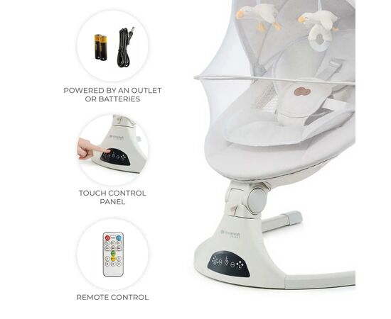Крісло-гойдалка Kinderkraft Tulsy Beige (5902533926527), зображення 2