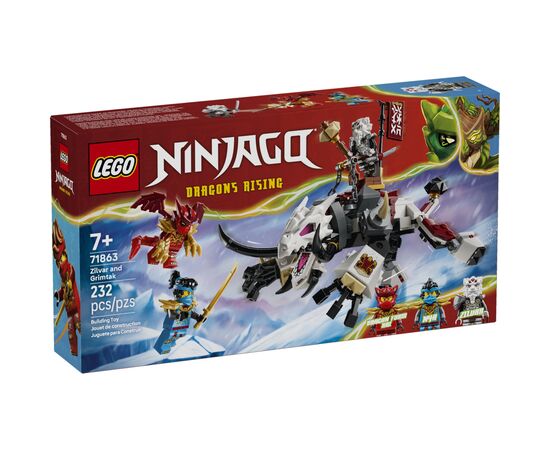 Конструктор LEGO NINJAGO Зильвар и дракон Гримтак (71863)