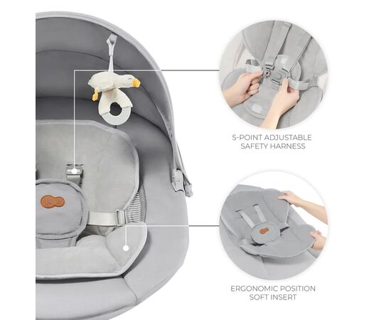 Кресло-качалка Kinderkraft Tulsy Gray (5902533926510), изображение 4