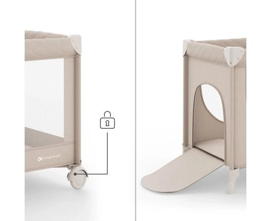 Детский манеж Kinderkraft Leody Up Beige (5902533930142), изображение 2