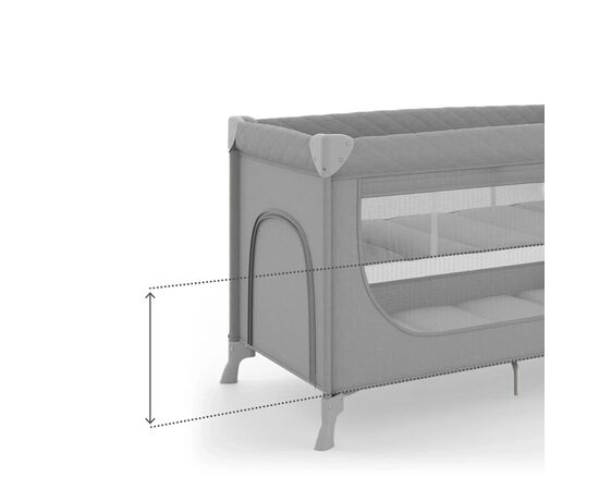 Детский манеж Kinderkraft Leody Up Grey (5902533930159), изображение 2
