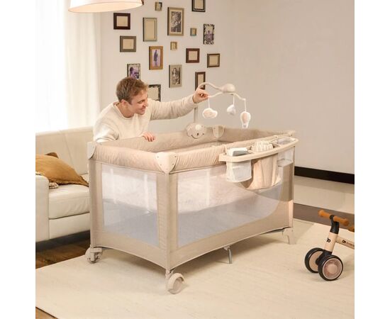 Детский манеж Kinderkraft с пеленатором Leody Up Grey (5902533930135), изображение 8