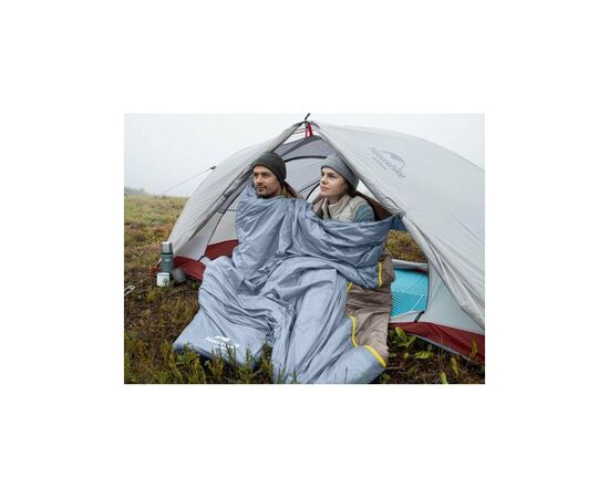 Спальний мішок Naturehike надлегкий Summer LW180 NH21MSD09 лівий (15°C) p-p XL коричневий (6927595777985-L), зображення 3