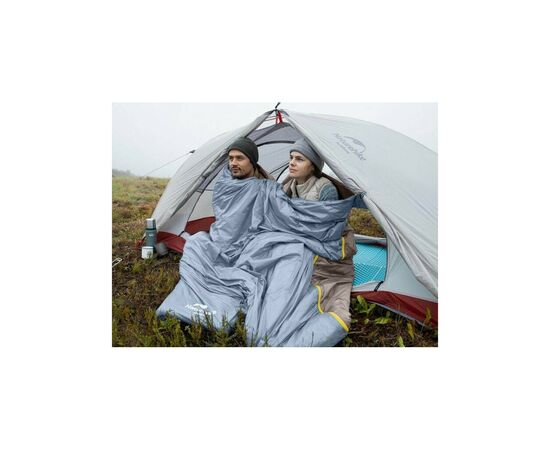 Спальний мішок Naturehike надлегкий Summer LW180 NH21MSD09 правий (15°C) p-p XL коричневий (6927595777985-R), зображення 3