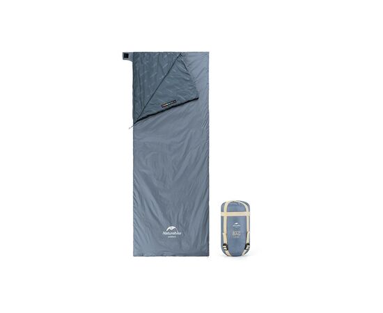 Спальний мішок Naturehike надлегкий Ultralight LW180 NH21MSD09 правий (15°C) p-p XL сіро-синій (6927595777978-R)