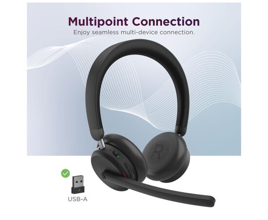 Наушники Lenovo Dual-Mode Wireless ANC 6550 Black (4XD1S19777), изображение 7