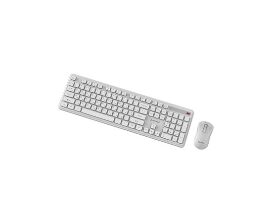 Комплект Gembird Slim Pro Business Wireless White (KBS-WPS-01-W-CYRL), изображение 5