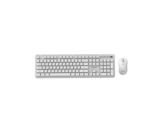 Комплект Gembird Slim Pro Business Wireless White (KBS-WPS-01-W-CYRL)